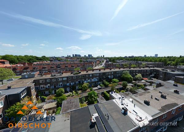 Luchtfoto van daken en dakgoten in Oirschot